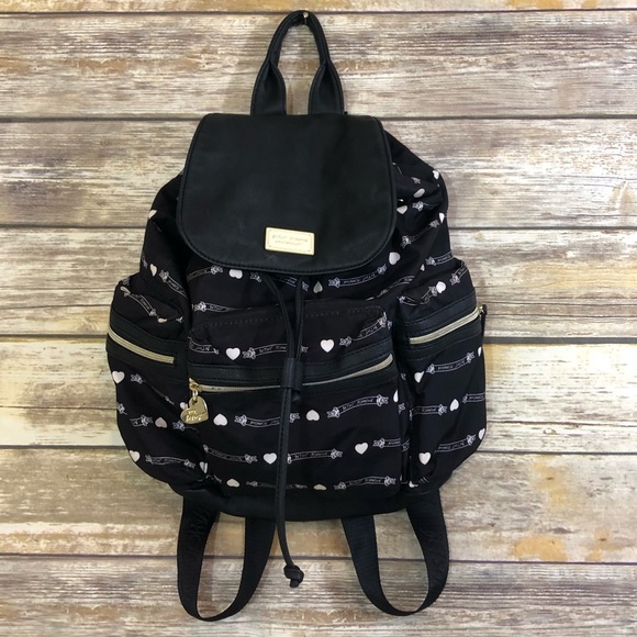 Betsey Johnson Handbags - Betsy Johnson New York backpack black & white